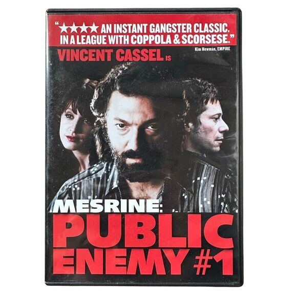 Mesrine: Public Enemy #1 (DVD, Music Box Films) – Vincent Cassel – Excellent Con - Picture 1 of 3
